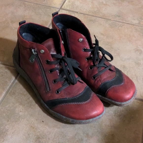 Rieker Shoes - Remonte red shoes
